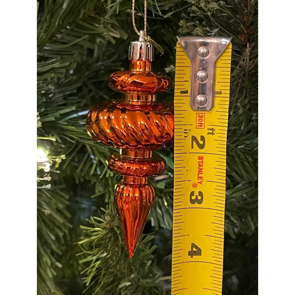 Lot of 7 Vickerman Finial Ornaments 4” tall